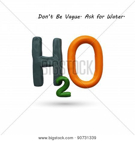 Formula of water H2O