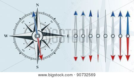 Compass With Similar Arrows