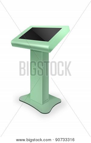 Interactive Information Kiosk Terminal Stand