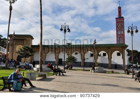 Square in Tangier City, Morocco