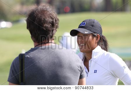 Celine Boutier At The Ana Inspiration Golf Tournament 2015