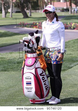 Pornanong Phatlum At The Ana Inspiration Golf Tournament 2015