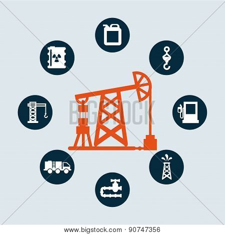 industry design over blue background vector illustration