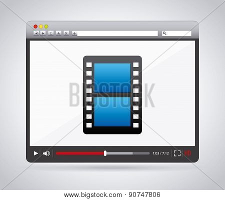 internet media design over white  background vector illustration