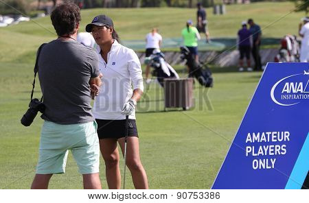 Celine Boutier At The Ana Inspiration Golf Tournament 2015