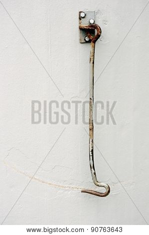 Rusty door hook