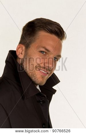 the face of a man as a portrait