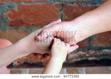 Hands together