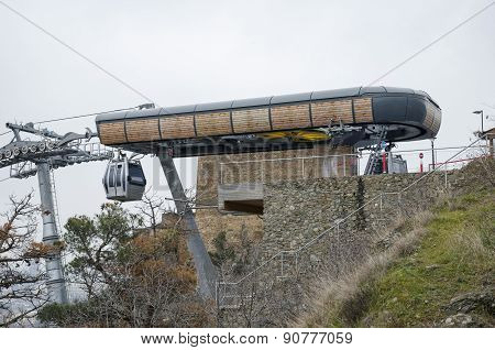 End Point of cable car in Tbilisi
