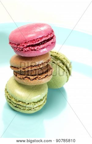 Tasty Colorful Macaroons