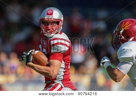 VIENNA, AUSTRIA - MAY 26, 2014: RB Felix Stadler (#33 Austria) runs with the ball.