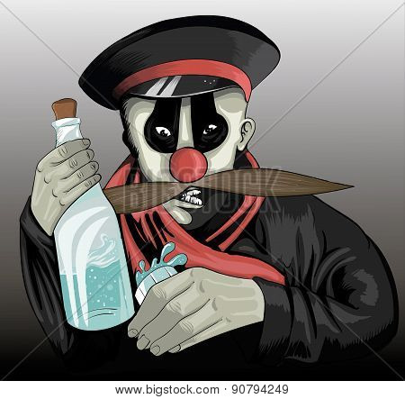 drunken clown