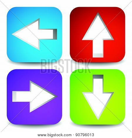 Bight and colorful Arrow Graphics. Eps 10 Vector