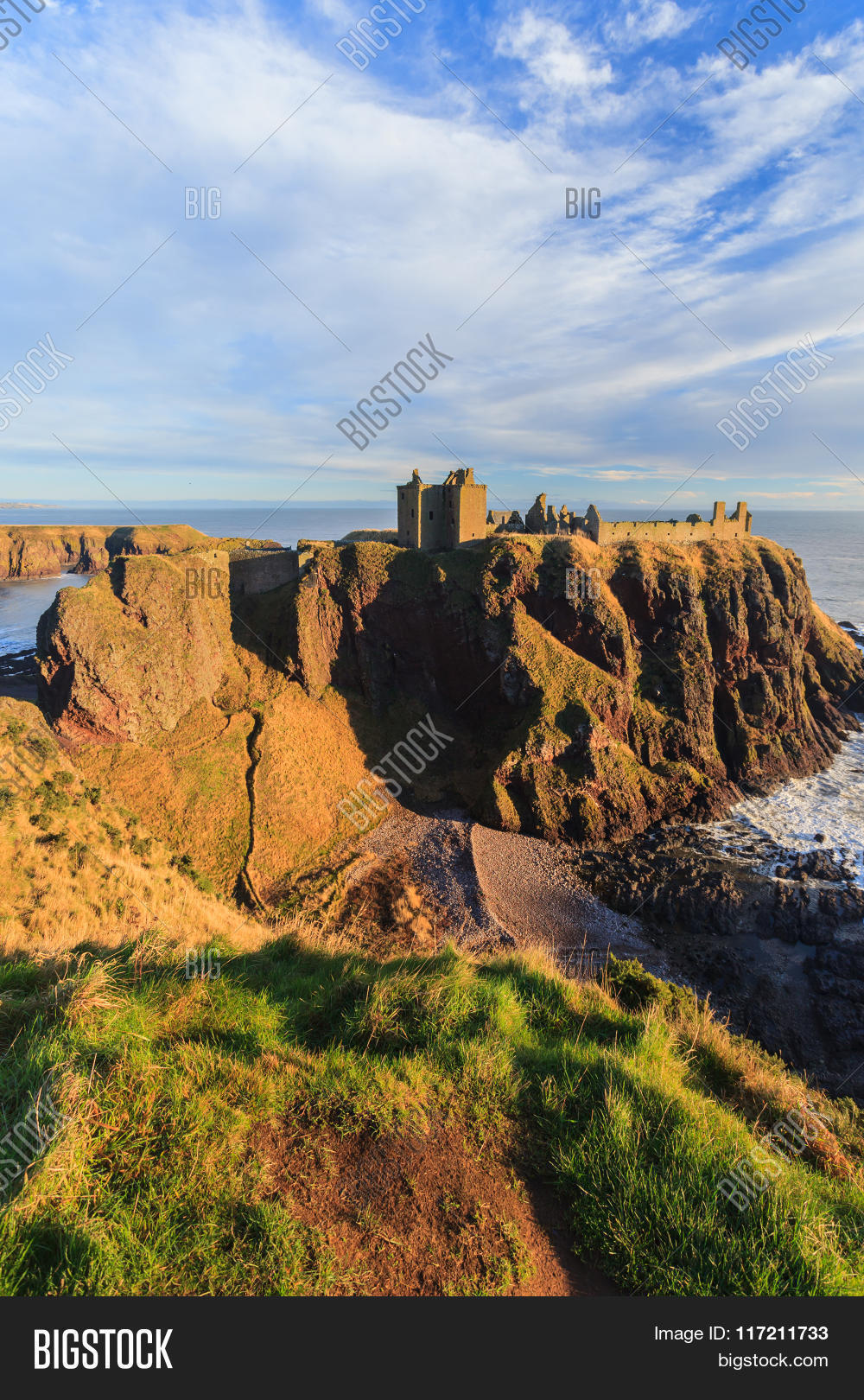 Dunnottar Castle Blue Image Photo Free Trial Bigstock