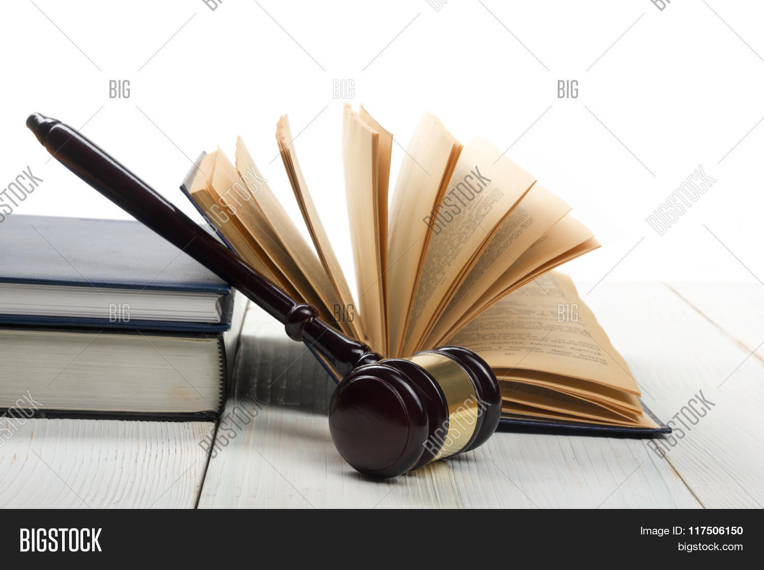 Open Law Book Wooden Image & Photo (Free Trial) Bigstock