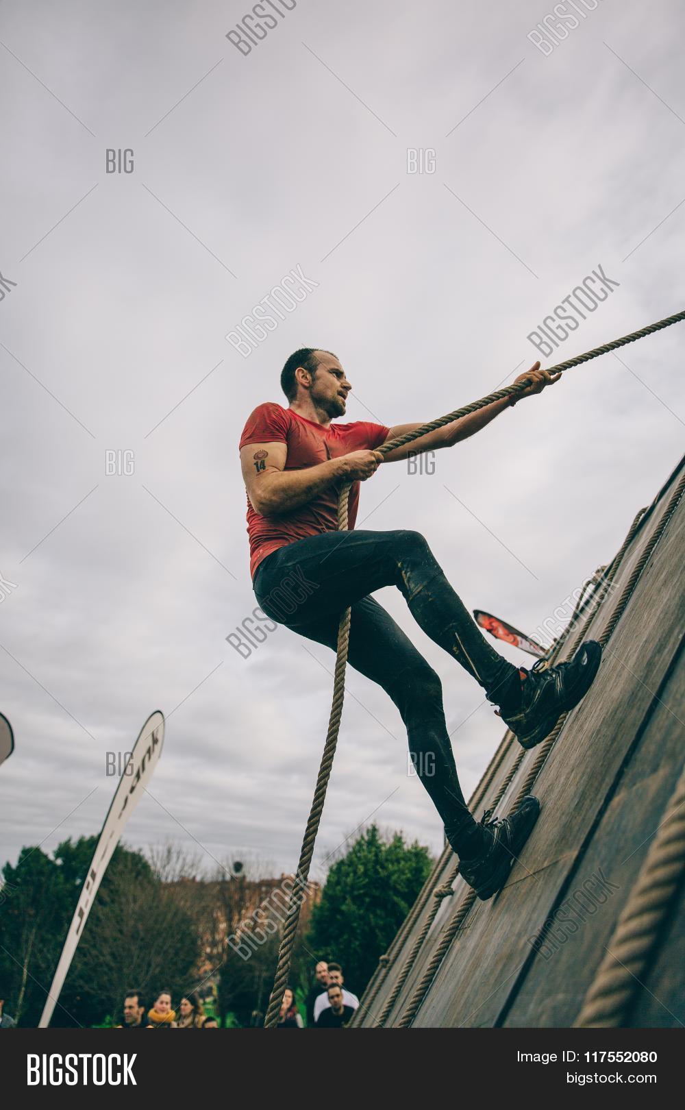 Runner Climbing Wall Image & Photo (Free Trial) Bigstock