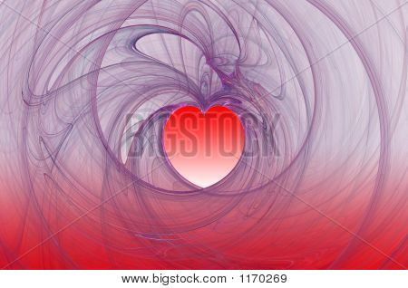 Fond Fractal de l'amour.