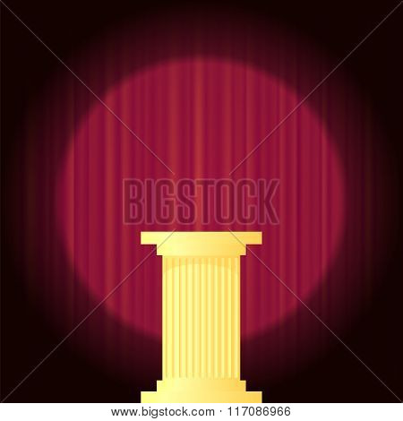 Yellow Marble Greek Column
