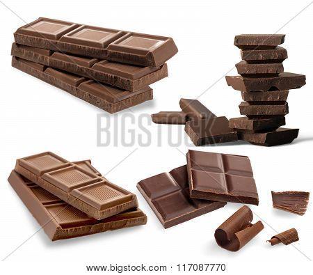 Isolated delicious chocolate choco group background gift