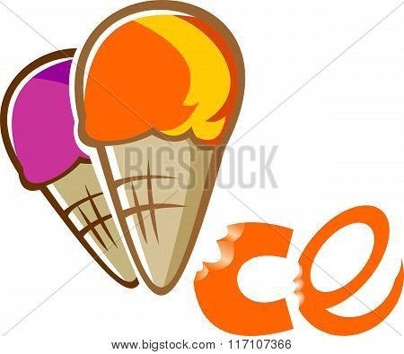 stock logo ice cream