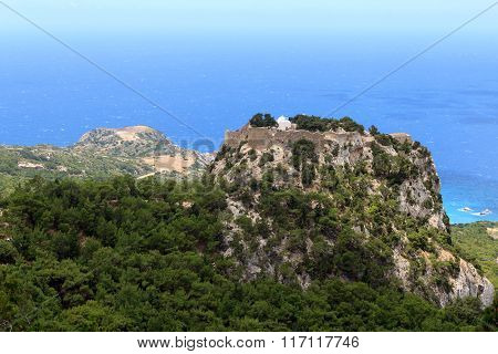 The castle of Monolithos in Rhodes Greece