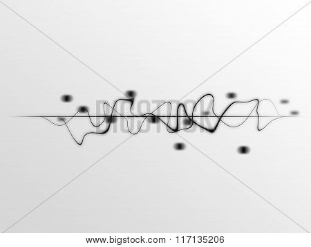 black curly shapes