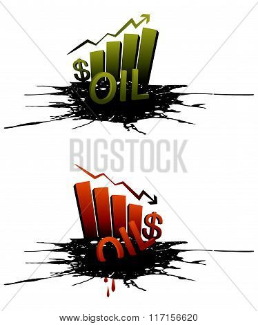 Oil price going up and down