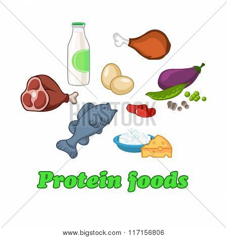 healthy food set