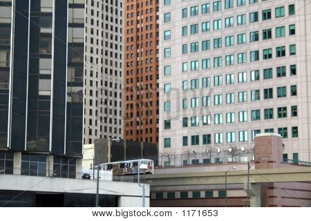 Rakennusten Detroit Downtown