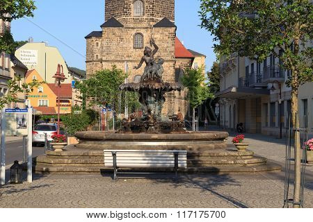 Sendig Fountain In Bad Schandau, Saxon Switzerland