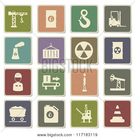 Industrial simply icons