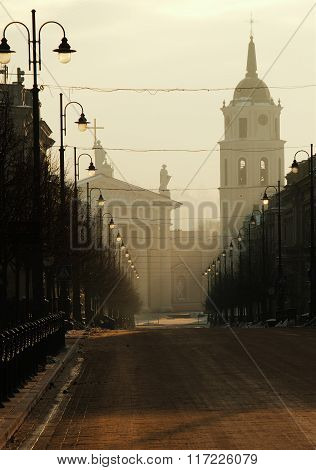 Winter morning in Vilnius