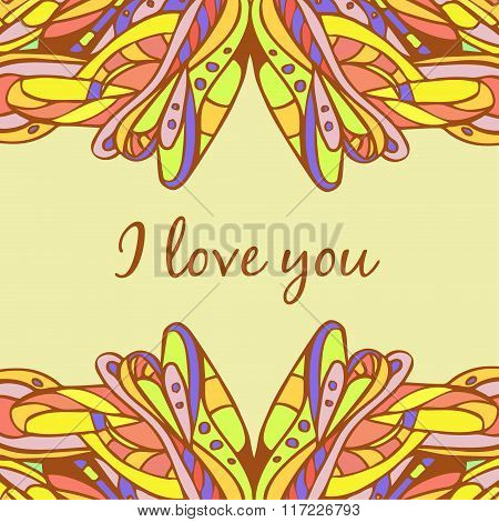 Greeting card. Invitation.