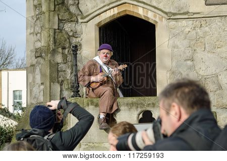 Clown With Ukulele