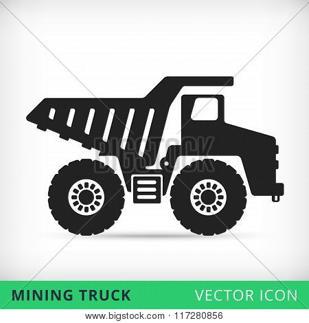 dump truck vector icon