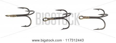 Hooks trihedral for fishing