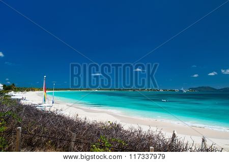 Stunning Rendezvous Bay beach on Caribbean island of Anguilla