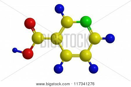 Molecular Structure Of Niacin (vitamin B3)