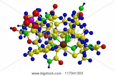 Molecular Structure Of Vitamin B12 (cobalamin)