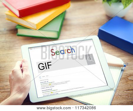 GIF Animated Images Graphics Interchange Format Concept