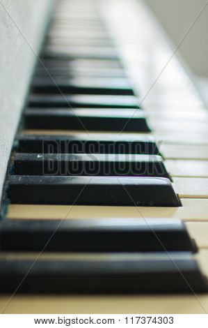keys on the piano