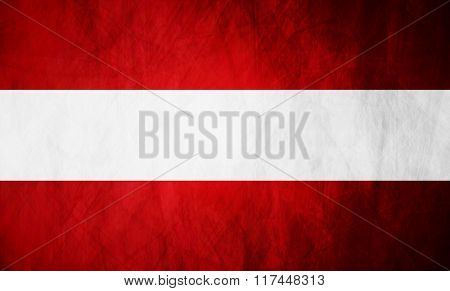 Austrian grunge flag vector design background