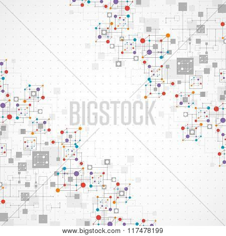 Abstract Technology Background/ Network Concept