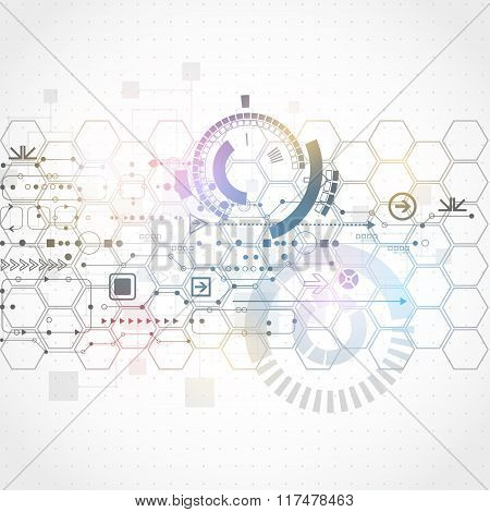 New technology business background