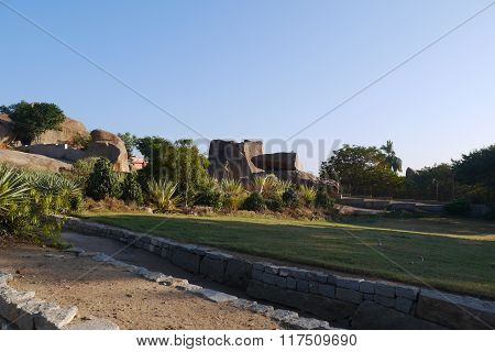 Stone boulders of Hampi