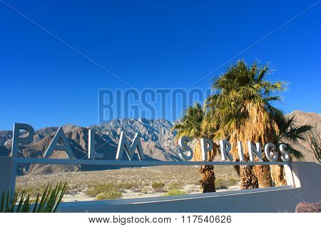 Palm Springs Sign in Palm Springs