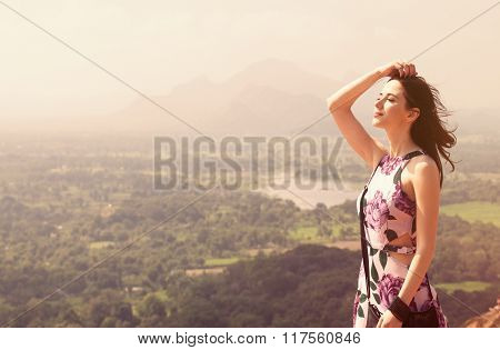 Portrait Of A Beautiful Redhead Woman