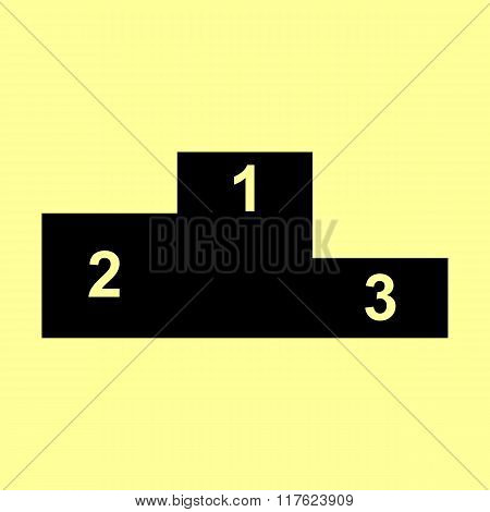 Sofa sign. Flat style icon