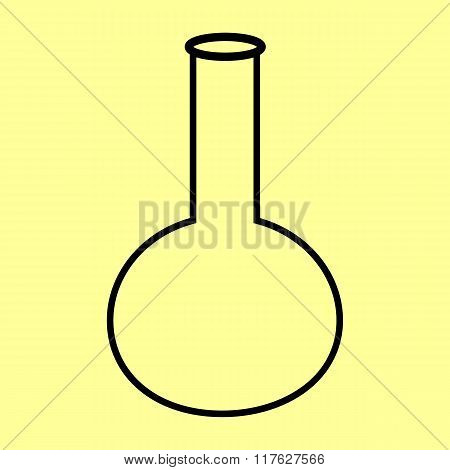 Tube. Laboratory glass sign