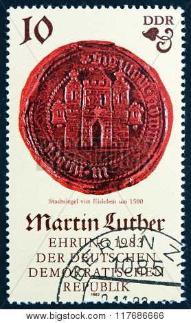 Postage Stamp Germany 1982 Seal Of Eisleben